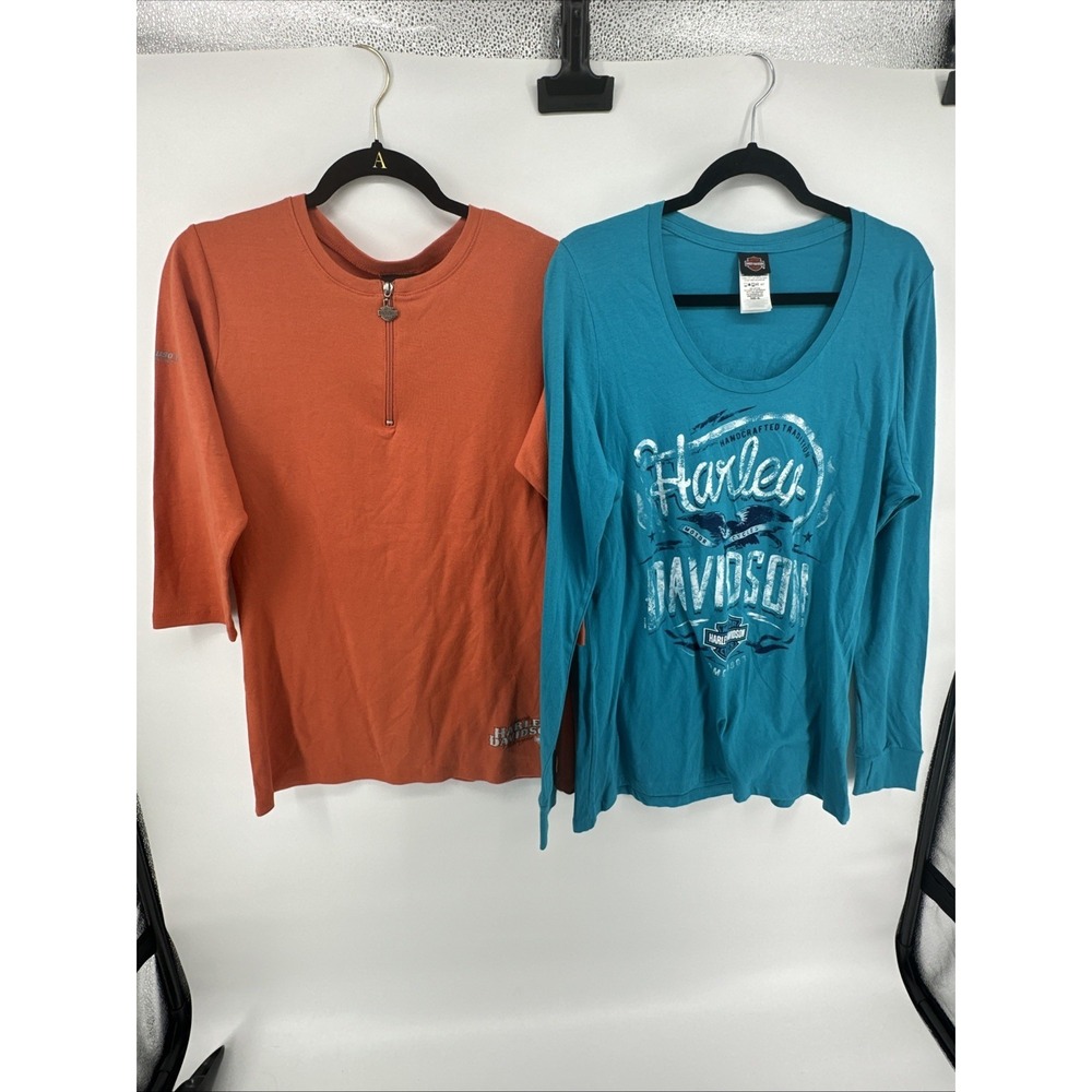 HARLEY BUNDLE! Womens Harley T-shirt Bundle Size XL Long & 3/4 Sleeve